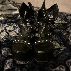 KILLSTAR Platform Wedge Shoes